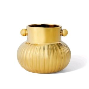 Tabitha Brown Gold Ceramic Vase